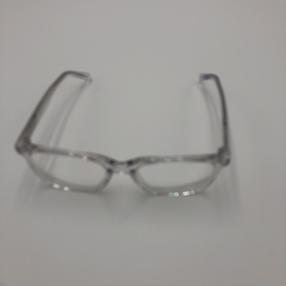 Womens Clear Translucent Frames Zenni Preowned Square 4419623 Used Optical Lense